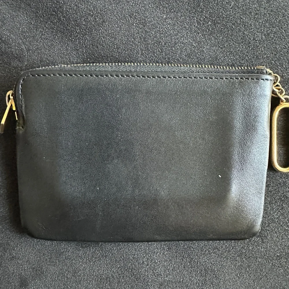 CÉLINE SLG Key Coin Card Pouch Black Leather/Gold Hardware - Anniversary Edition - Picture 7 of 8